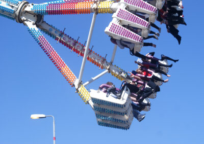 Photograph of People enjoying a ride of Joe Whites Fun Fairs Freak OUt